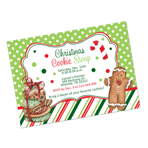 Cookie Swap Digital Holiday Invitation