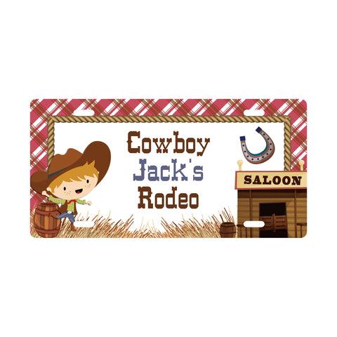 Personalized Cowboy Kids Door Sign