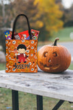Personalized Halloween Trick Or Treat Bag, Kids Halloween Tote Bag - Boy Devil Costume