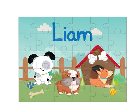 Personalized Puppy Dog Jigsaw Puzzle
