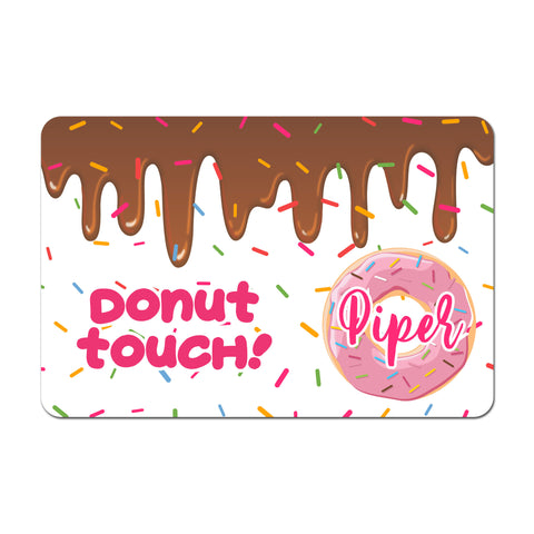 Personalized Pet Food Placemat - Donut