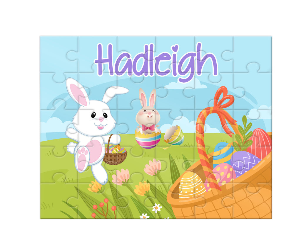 Personalized Easter Bunny Jigsaw Puzzle