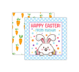 Personalized Easter Bunny Easter Tags, Easter Cards