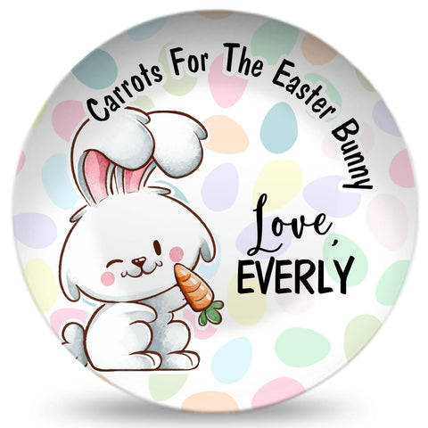 Personalized Carrots For The Easter Bunny Plate