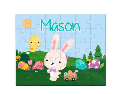 Personalized Easter Bunny Jigsaw Puzzle