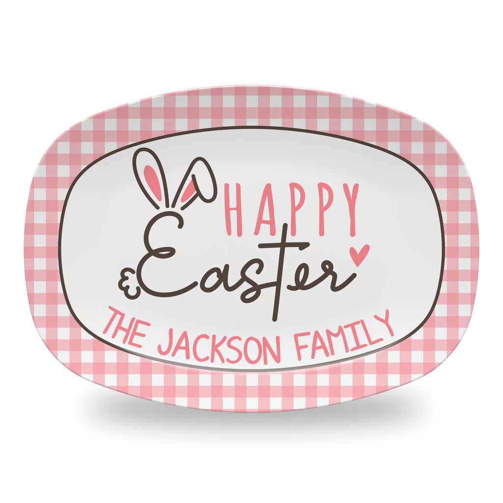 Personalized Easter Platter, Serving Tray - Happy Easter