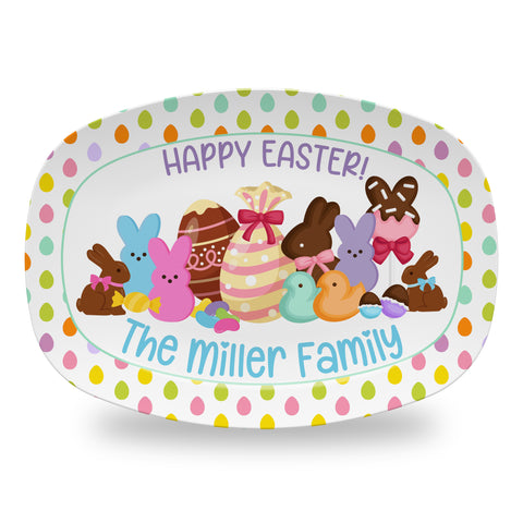Personalized Easter Platter, Serving Tray - Chocolate Candy
