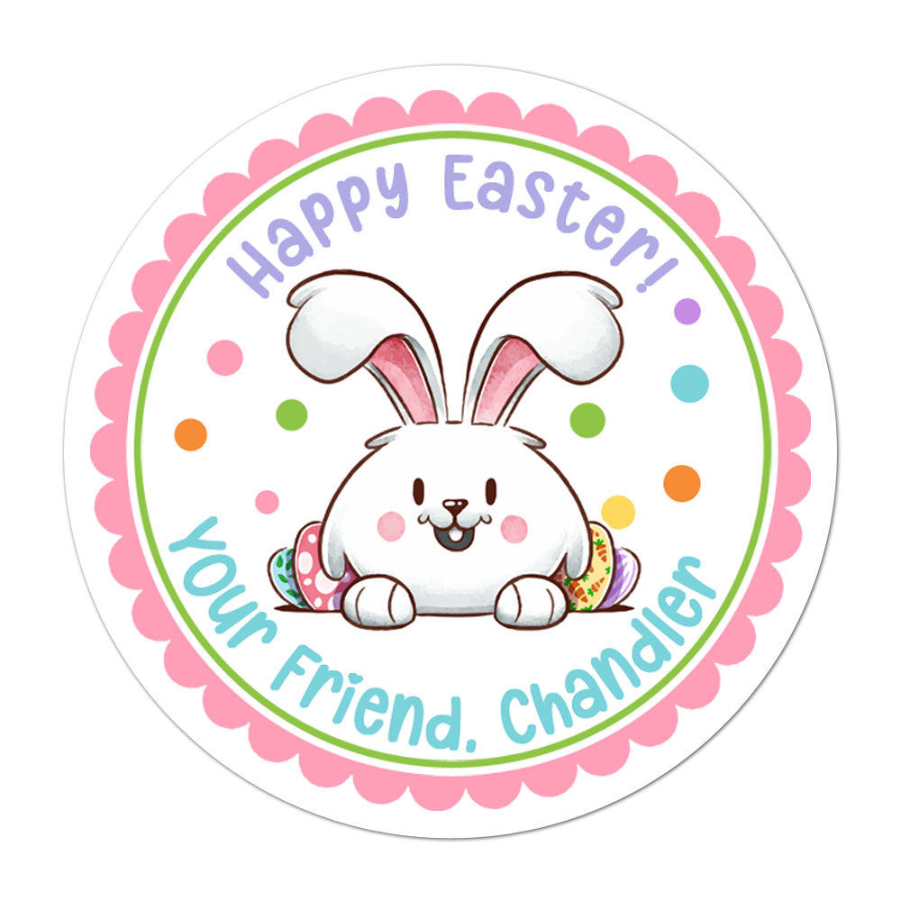 Easter Bunny Personalized Easter Sticker