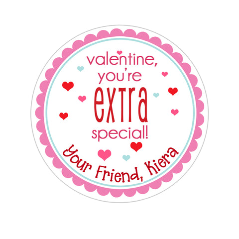 Extra Special Personalized Valentines Day Sticker