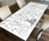 Happy Fall Y'all Coloring Banner, Poster, Paper Table Cover