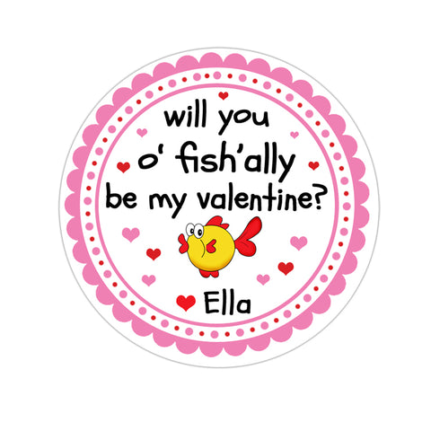 Ofishally Valentines Day Personalized Sticker