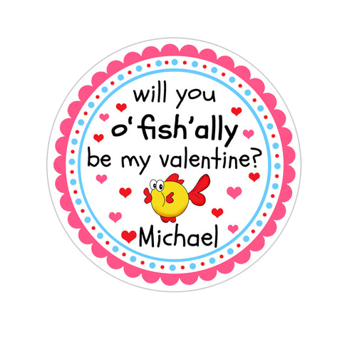 Ofishally Valentines Day Personalized Sticker