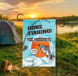 Personalized Camping Flag - Gone Fishing
