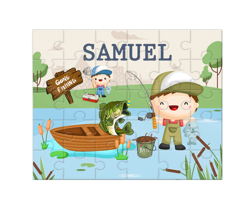 Personalized Fishing Jigsaw Puzzle