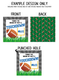 Personalized Football Birthday Favor Tags