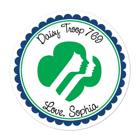 Girl Scout Personalized Sticker