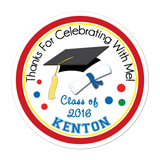 Graduation Cap And Diploma Personalized Sticker Miscellaneous Stickers - INKtropolis