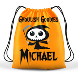 personalized halloween grim reaper trick or treat bag