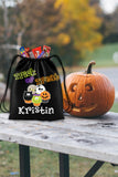 Personalized Halloween Trick Or Treat Bag, Kids Drawstring Bag - Spooky Cupcakes