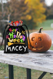 Personalized Halloween Trick Or Treat Bag, Kids Drawstring Bag - Happy Halloween