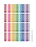 Monthly Planner Stickers Heart Rainbow Flags Stickers Planner Labels Compatible with Erin Condren Vertical Life Planner planner sticker - INKtropolis