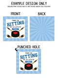 Personalized Hockey Birthday Favor Tags
