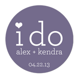 I Do Personalized Sticker Wedding Stickers - INKtropolis