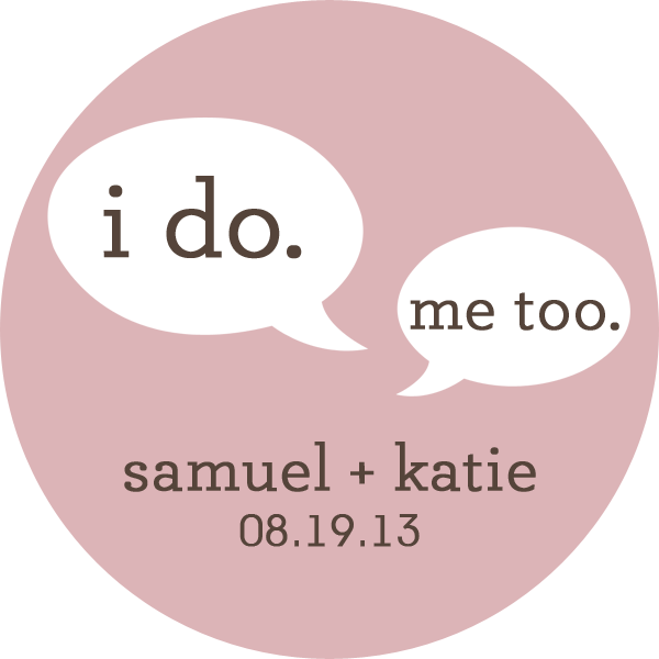 I Do Me Too Personalized Sticker Wedding Stickers - INKtropolis
