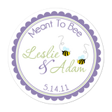 Meant To Bee Personalized Sticker Wedding Stickers - INKtropolis
