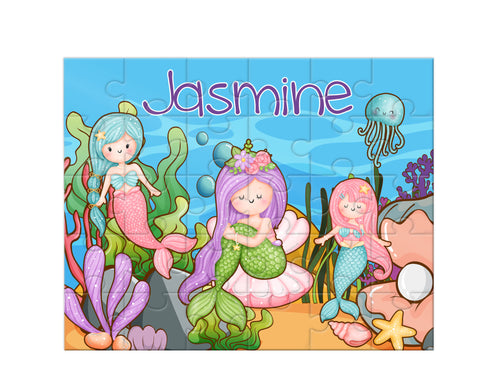 Personalized Mermaid Jigsaw Puzzle