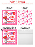 Personalized Valentine Vibes Valentine's Day Tags, Valentine Cards