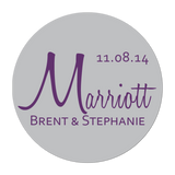 Stylish Last Name Personalized Sticker Wedding Stickers - INKtropolis