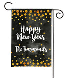 personalized new year confetti yard flag