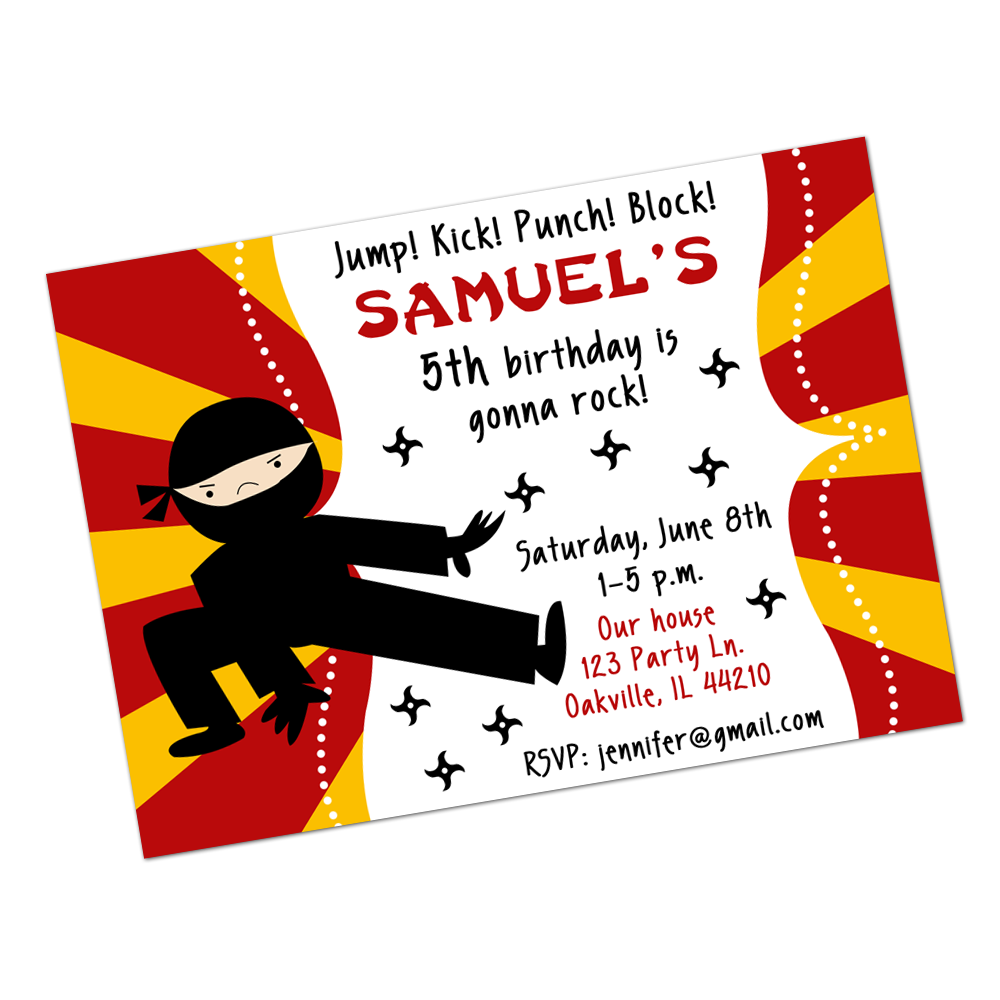 Ninja Digital Birthday Invitation – INKtropolis ninja-digital-birthday-invitation-inktropolis