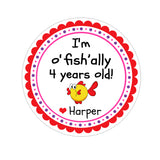 OFishally Personalized Sticker Birthday Stickers - INKtropolis