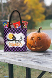 Personalized Halloween Trick Or Treat Bag, Kids Halloween Tote Bag - Owl Witch