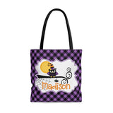 Personalized Halloween Trick Or Treat Bag, Kids Halloween Tote Bag - Owl Witch