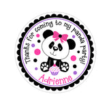 Panda Bear Personalized Sticker Birthday Stickers - INKtropolis