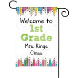 personalized classroom decoration teacher flag