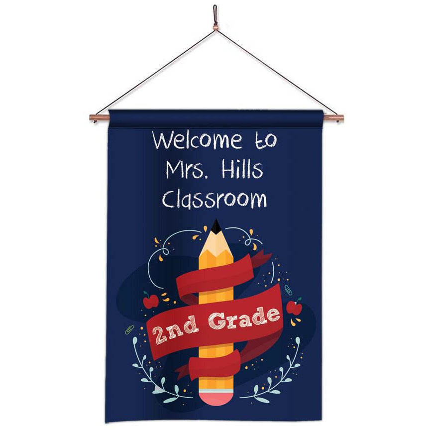 personalized classroom decoration teacher flag