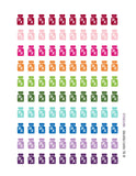 Monthly Planner Stickers Rainbow Pill Bottle Prescription Stickers Planner Labels Compatible with Erin Condren Life Planner - 72 Stickers planner sticker - INKtropolis