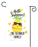 personalized pineapple summer garden flag