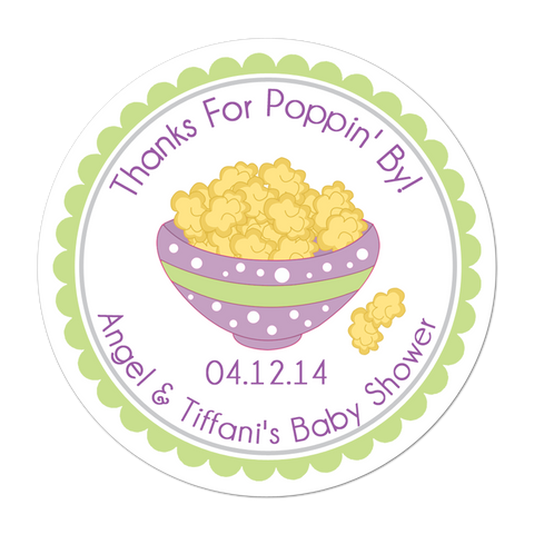 Popcorn Bowl Personalized Sticker