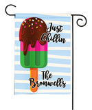 personalized popsicle summer garden flag