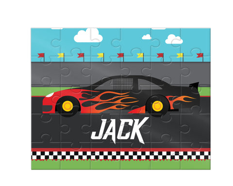 Personalized Race Car Jigsaw Puzzle