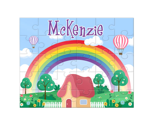 Personalized Rainbow Jigsaw Puzzle