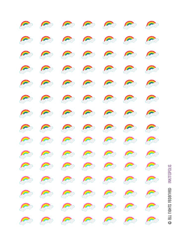 Monthly Planner Stickers Rainbow Stickers Planner Labels Compatible with Erin Condren Life Planner - 105 Stickers