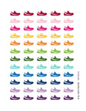 Monthly Planner Stickers Rainbow Running Shoe Stickers Planner Labels Compatible with Erin Condren Life Planner - 60 Stickers planner sticker - INKtropolis