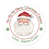 Santa Claus Face Personalized Sticker Christmas Stickers - INKtropolis