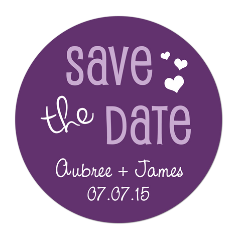 Save The Date Personalized Sticker